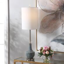 Piers-Piers Mottled Blue Buffet Lamp