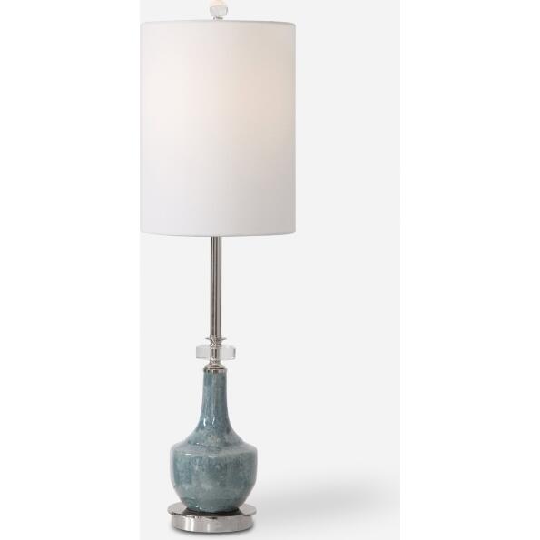 Piers-Piers Mottled Blue Buffet Lamp