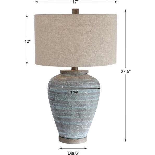 Pelia Light Aqua Table Lamp