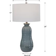 Zaila-Zaila Light Blue Table Lamp