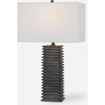 Sanderson-Metallic Charcoal Table Lamp