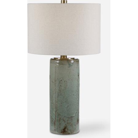 Callais-Crackled Aqua Table Lamp