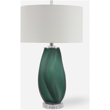 Esmeralda-Green Glass Table Lamp
