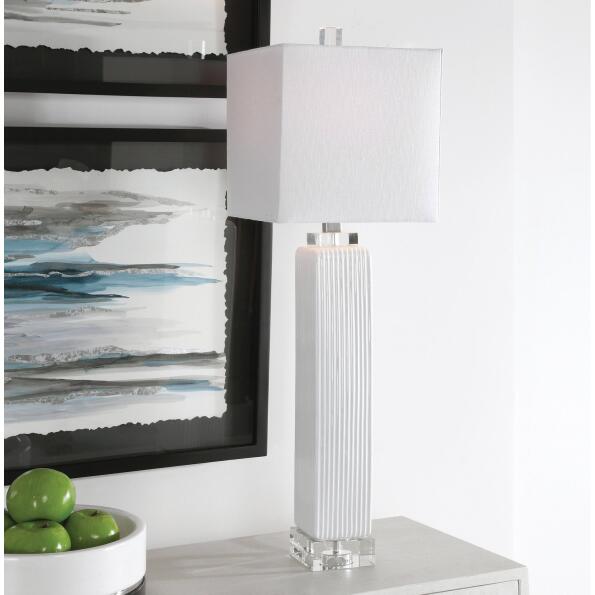 Uttermost Bennett White Buffet Lamp