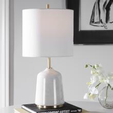 Eloise-White Marble Table Lamp