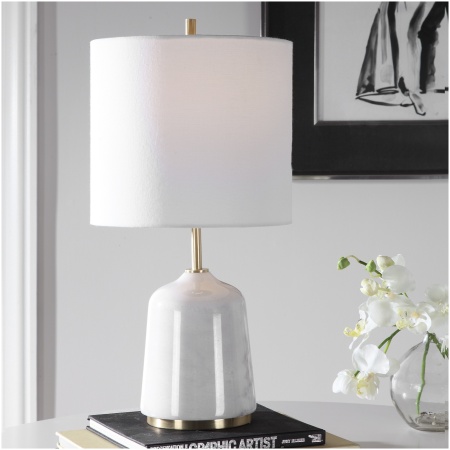 Uttermost Eloise White Marble Table Lamp