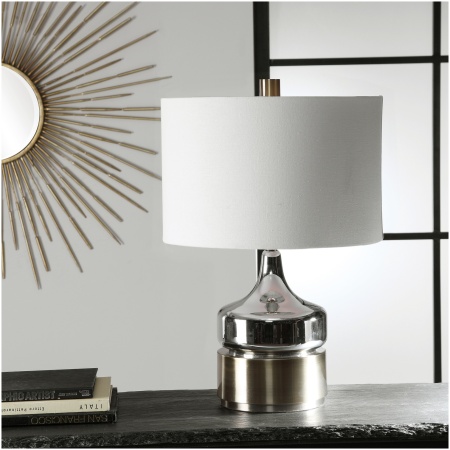 Uttermost Como Chrome Table Lamp