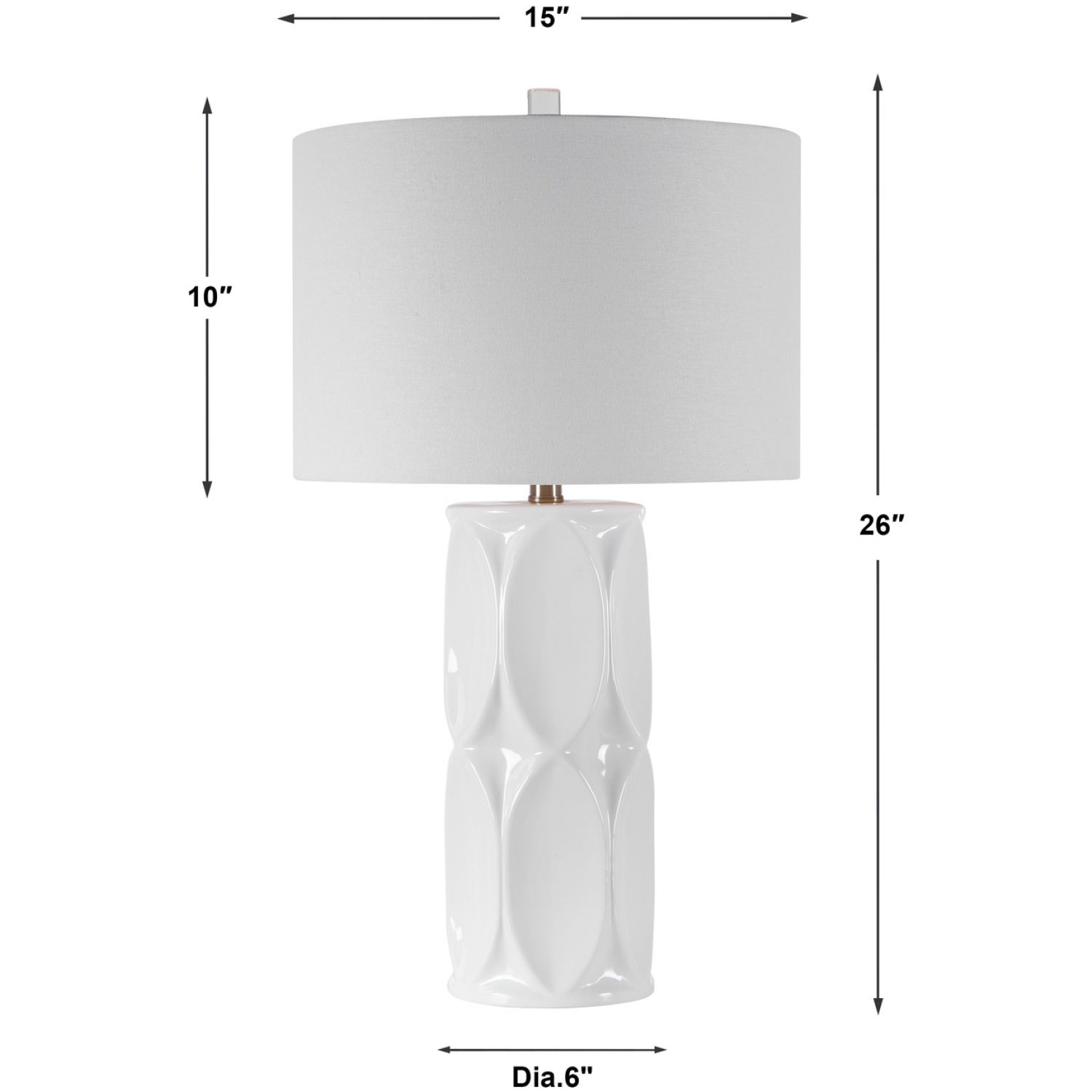 Sinclair White Table Lamp