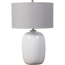 Winterscape-White / Ivory Glaze Table Lamp