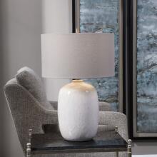 Winterscape-White / Ivory Glaze Table Lamp