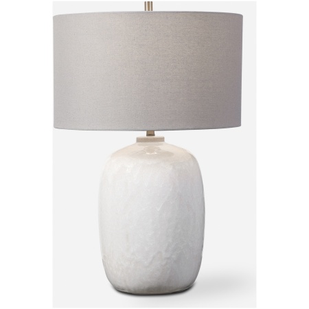 Winterscape-White / Ivory Glaze Table Lamp