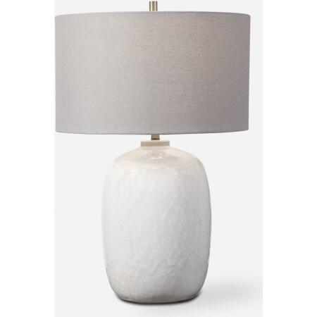 Winterscape-White / Ivory Glaze Table Lamp