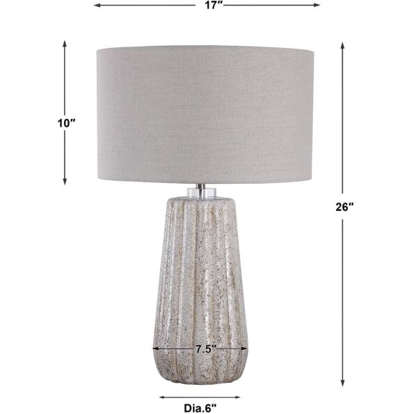 Pikes Stone-Ivory Table Lamp