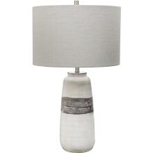 Comanche-White Crackle Table Lamp