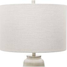 Comanche-White Crackle Table Lamp