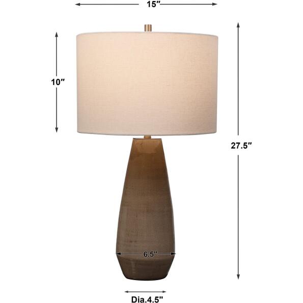 Volterra Taupe-Gray Table Lamp