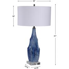 Everard-Blue Table Lamp
