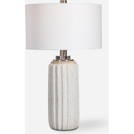 Azariah-White Crackle Table Lamp