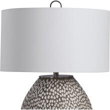 Cyprien-Gray White Table Lamp