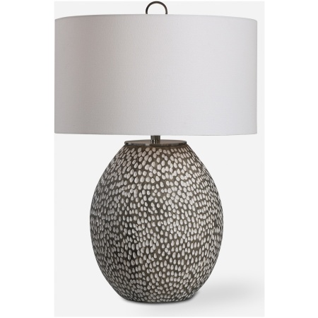 Cyprien-Gray White Table Lamp
