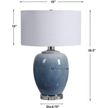 Blue Waters-Blue Ceramic Table Lamp