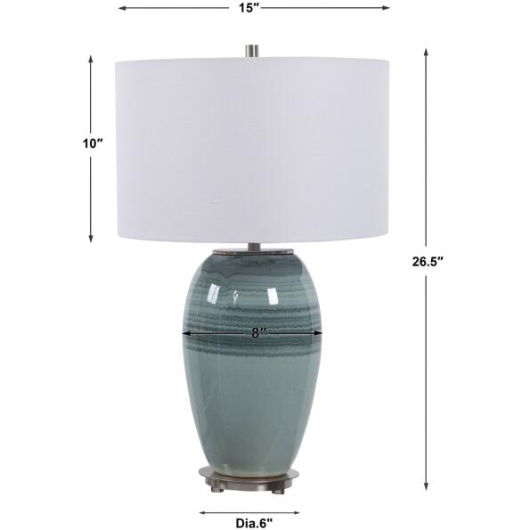 Caicos Teal Table Lamp