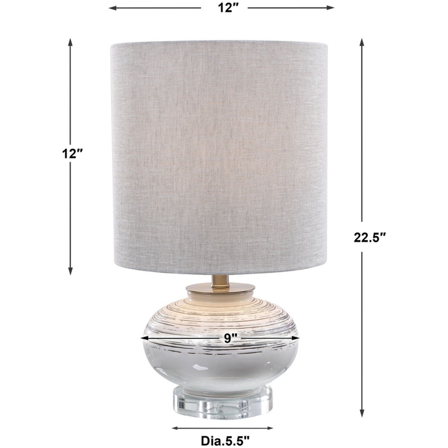 Lenta Off-White Accent Lamp