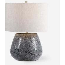 Pebbles-Metallic Gray Table Lamp