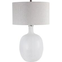 Whiteout-White Mottled Glass Table Lamp