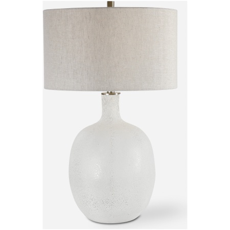 Whiteout-White Mottled Glass Table Lamp