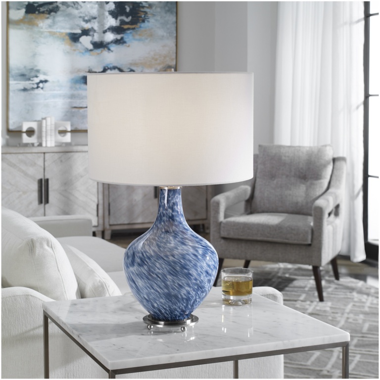 Uttermost Cove Cobalt Blue Table Lamp