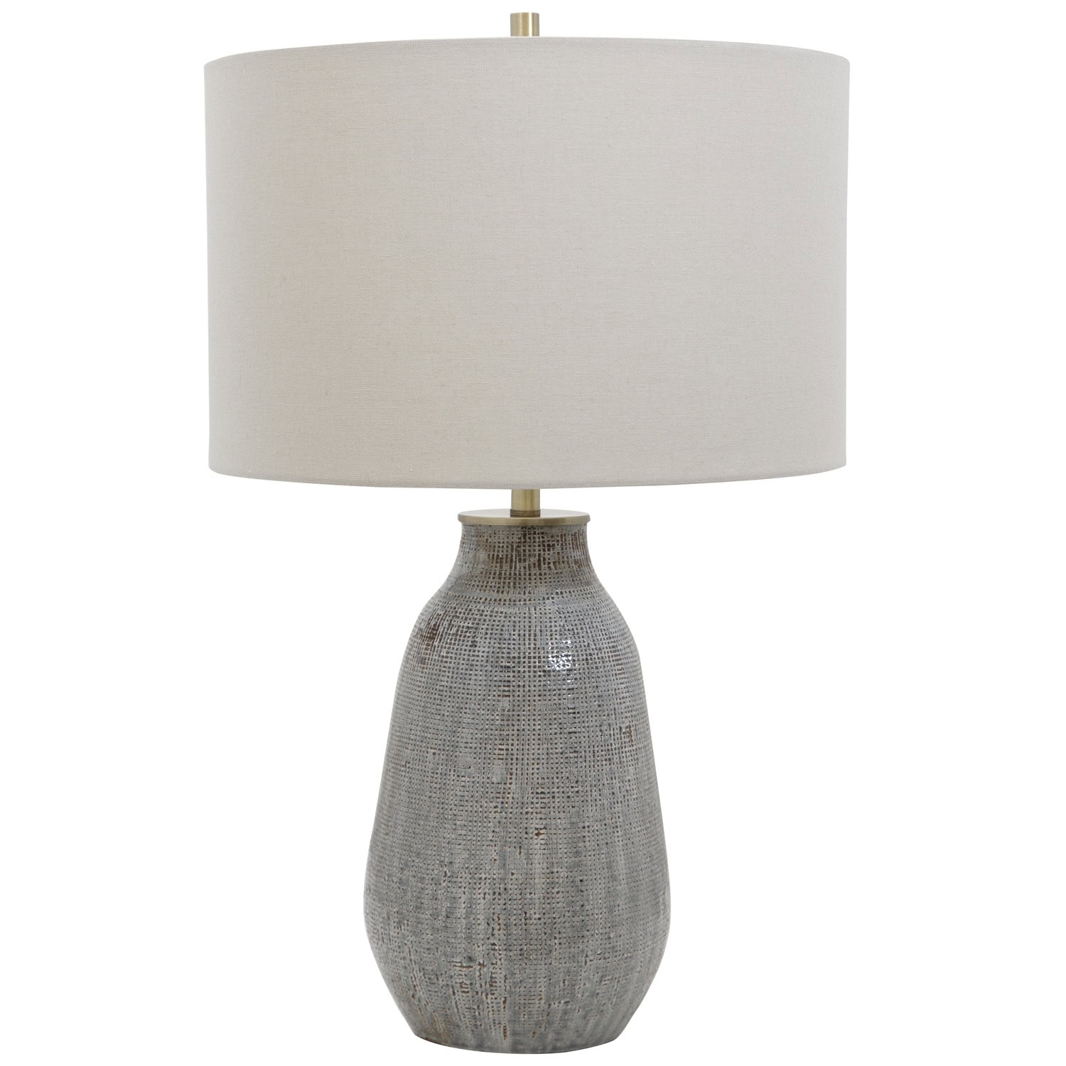 Monacan-Gray Textured Table Lamp