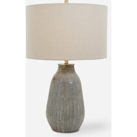 Monacan-Gray Textured Table Lamp