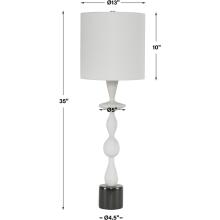 Inverse-White Marble Table Lamp