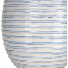 Clariot-Ribbed Blue Table Lamp