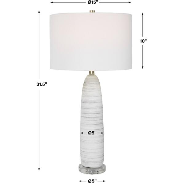 Levadia Matte White Table Lamp