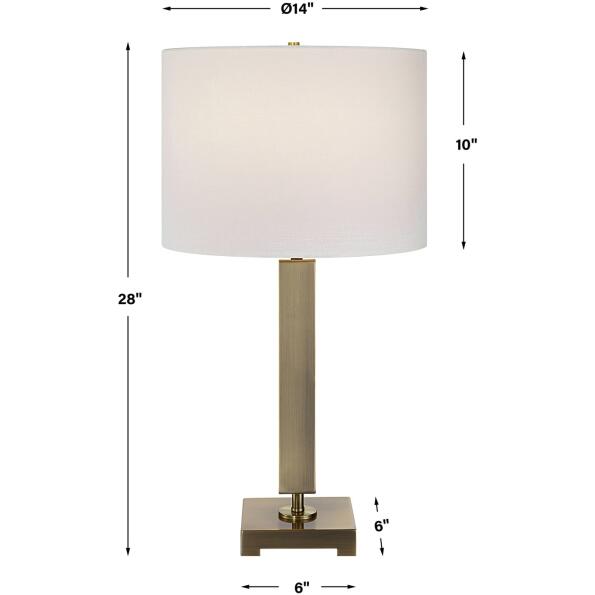 Duomo Brass Table Lamp
