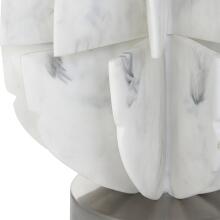 Repetition-White Marble Table Lamp