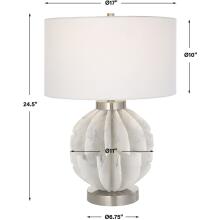 Repetition-White Marble Table Lamp