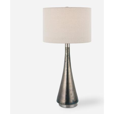 Contour-Metallic Glass Table Lamp