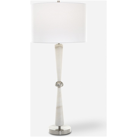 Hourglass-White Table Lamp