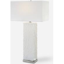 Pillar-White Marble Table Lamp