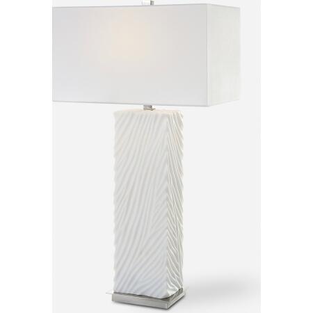 Pillar-White Marble Table Lamp