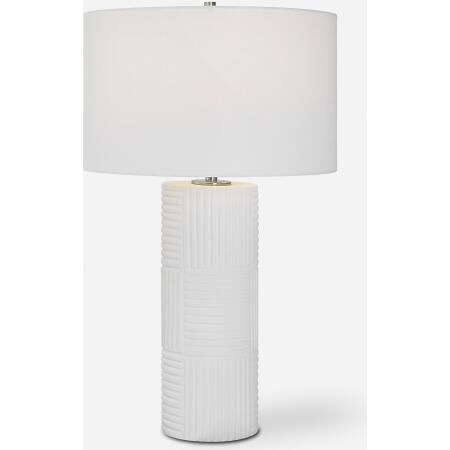 Patchwork-White Table Lamp