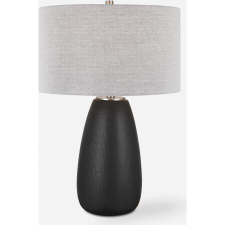 Twilight-Satin Black Table Lamp