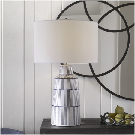 Uttermost Breton Nautical Stripe Table Lamp