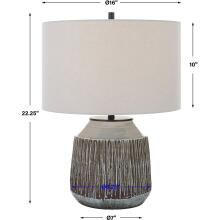 Neolithic-Blue-Gray Table Lamp