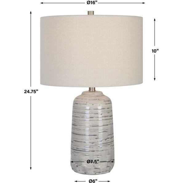 Cyclone Ivory Table Lamp
