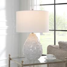 Loop-White Glaze Table Lamp