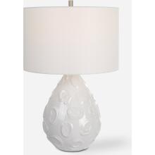 Loop-White Glaze Table Lamp